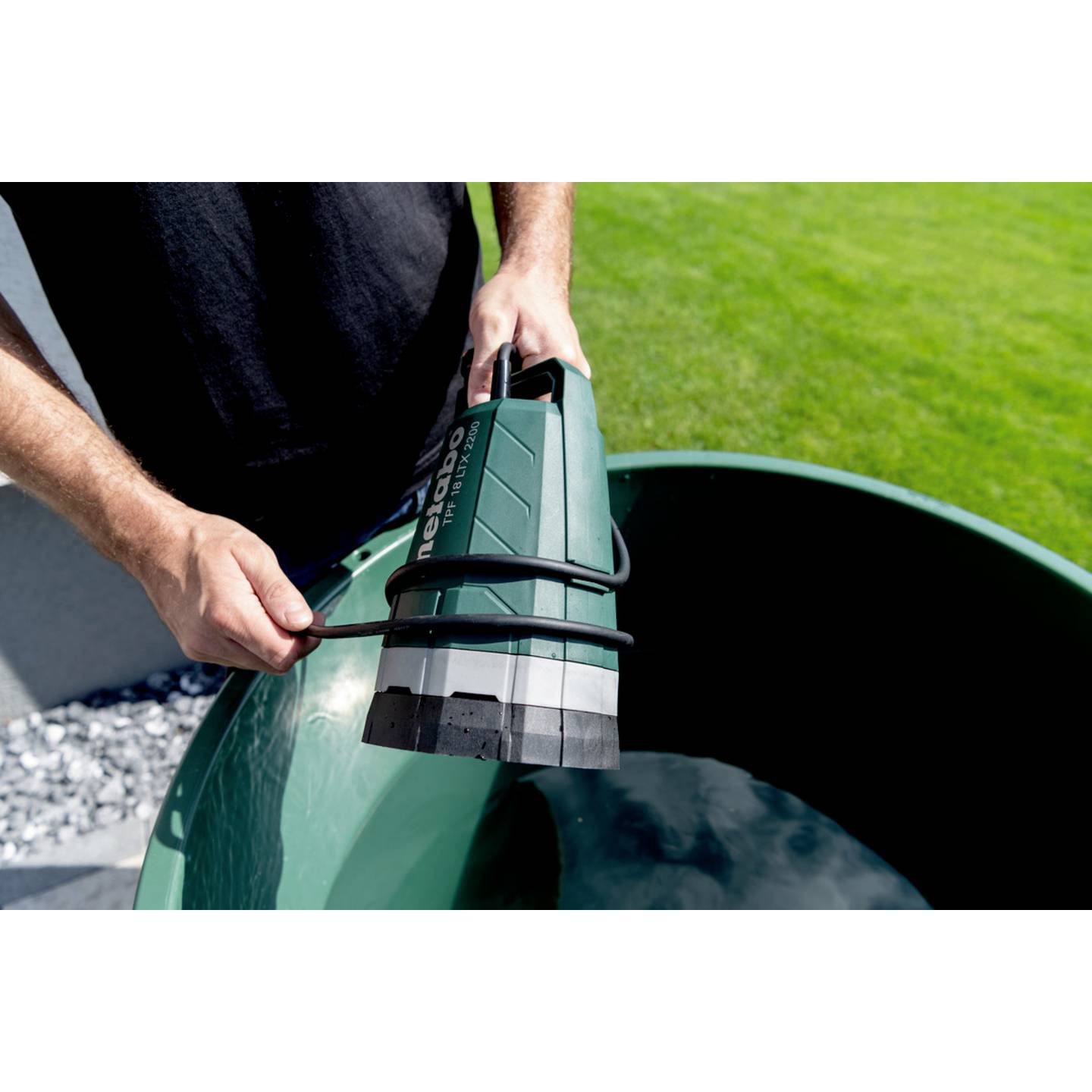 Metabo TPF 18 LTX 2200 Tauchpumpe Pumpe 2200 l/h 22 m Akku-Tauch- und Regenfass - 4061792229532