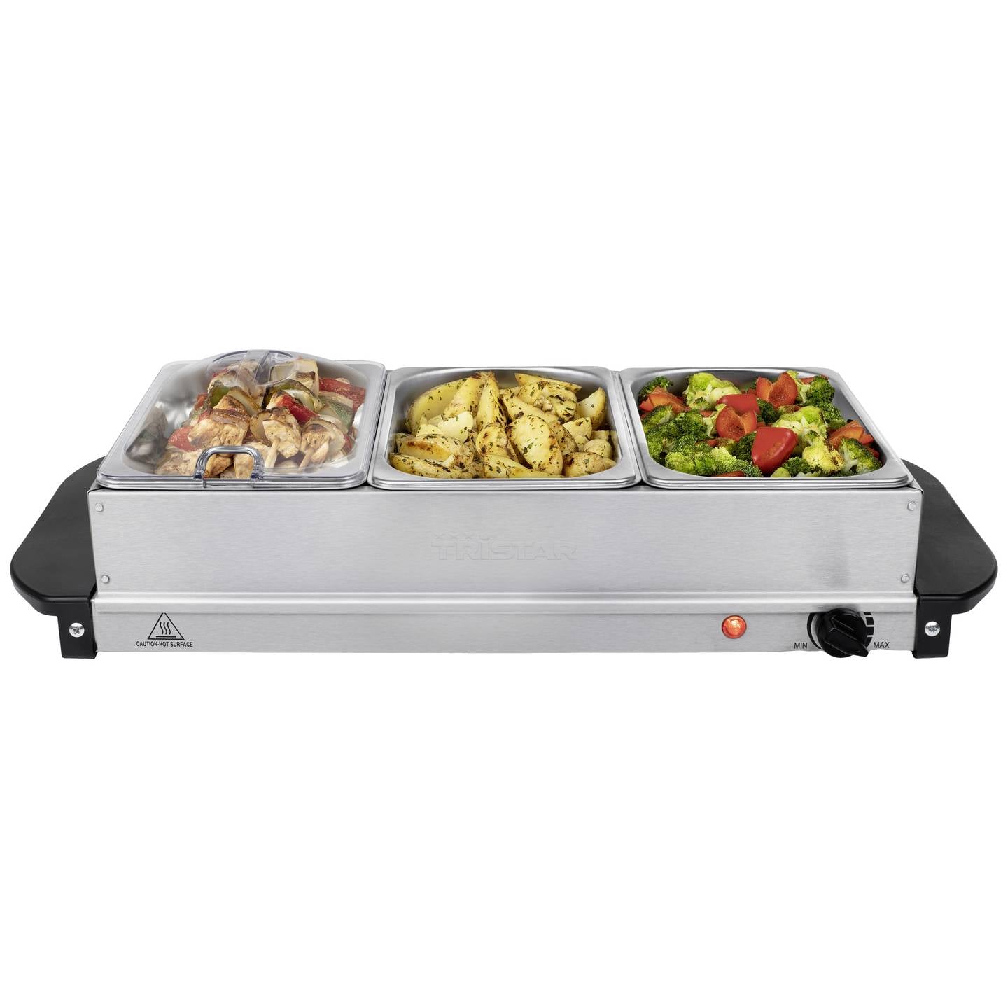 Tristar Buffet Servierer Edelstahl BP-6285 Heizplatte Handtuchheizkörper 4,8l - 8713016087225