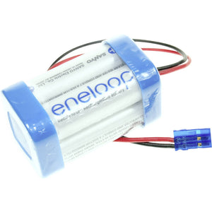 B-Ware Panasonic Akkupack eneloop Würfel F2x2 Graupner NiMH 4x Mignon 4.8V 1900mAh