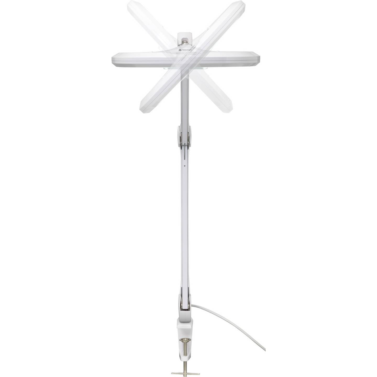 Toolcraft LED Lupenleuchte 1.75x 1160lm dimmbar Klemme 17.8cm 1200mm Höhe - 4064161194813