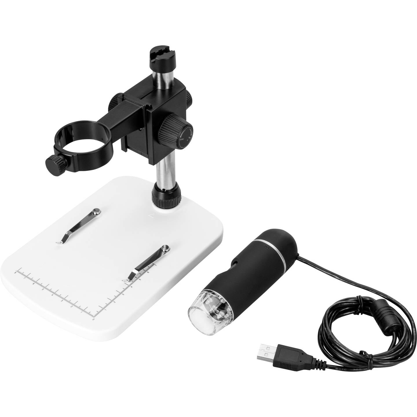 Toolcraft USB Mikroskop DigiMicro Profi 5 Megapixel 150x Vergrößerung mit LEDs - 4053199557134