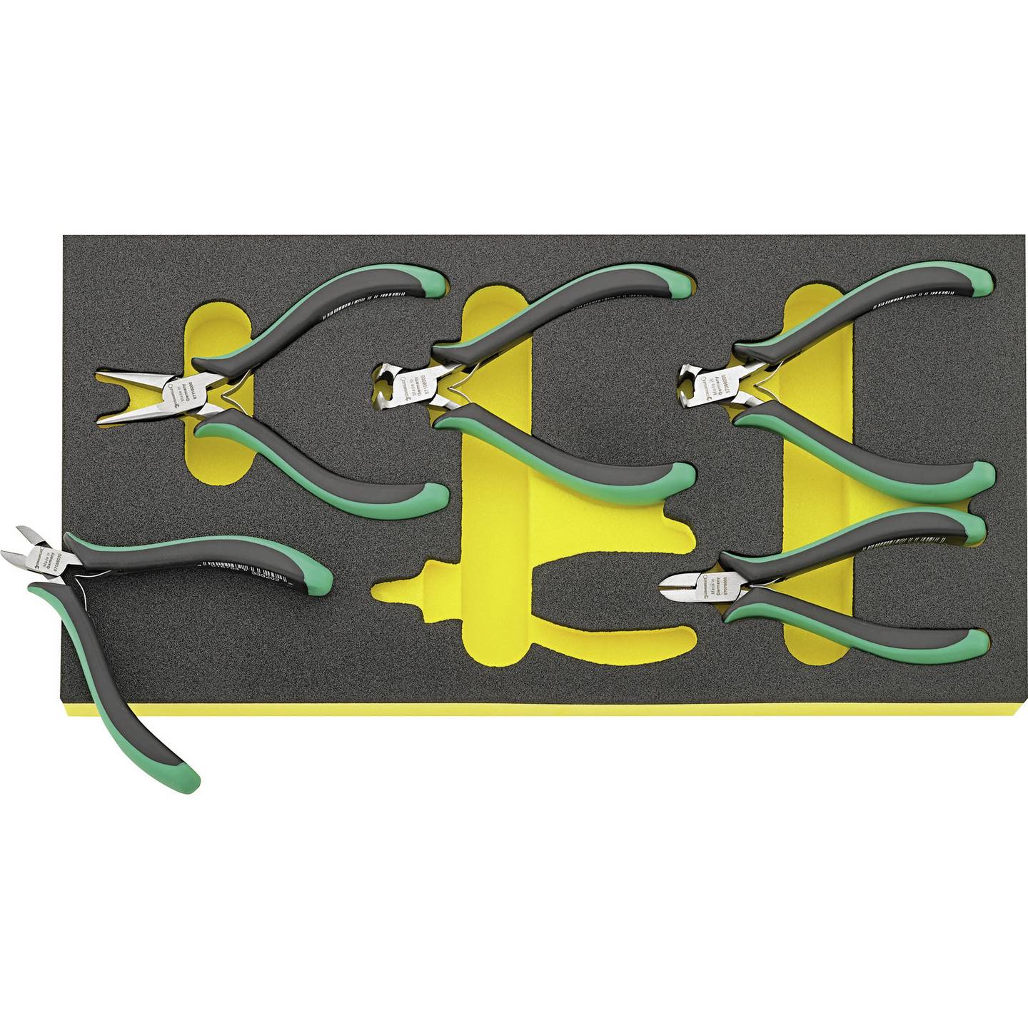 Stahlwille Zangen-Set Elektriker 5-teilig Kombizange Gripzange 480g Werkzeugset - 4018754340057