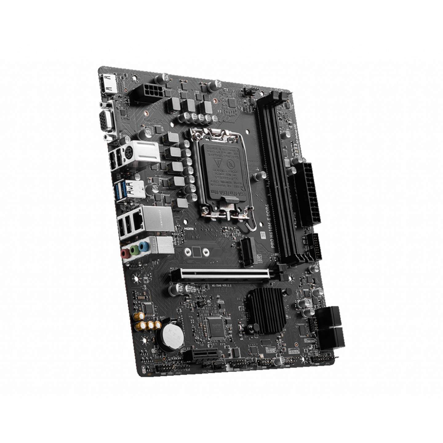 MSI PRO H610M-E Mainboard mATX Intel H610 DDR4 3200MHz 4xSATA HDMI 7.1 Sound - 4711377002660