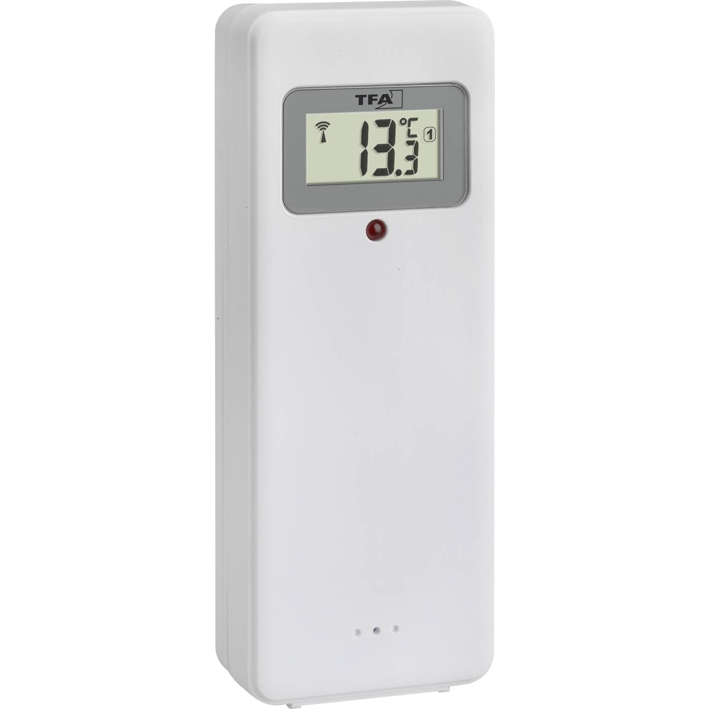 TFA Dostmann 60.4521.01 Funk Wanduhr Wetterstation Schwarz Großes Display Uhr - 4009816036896