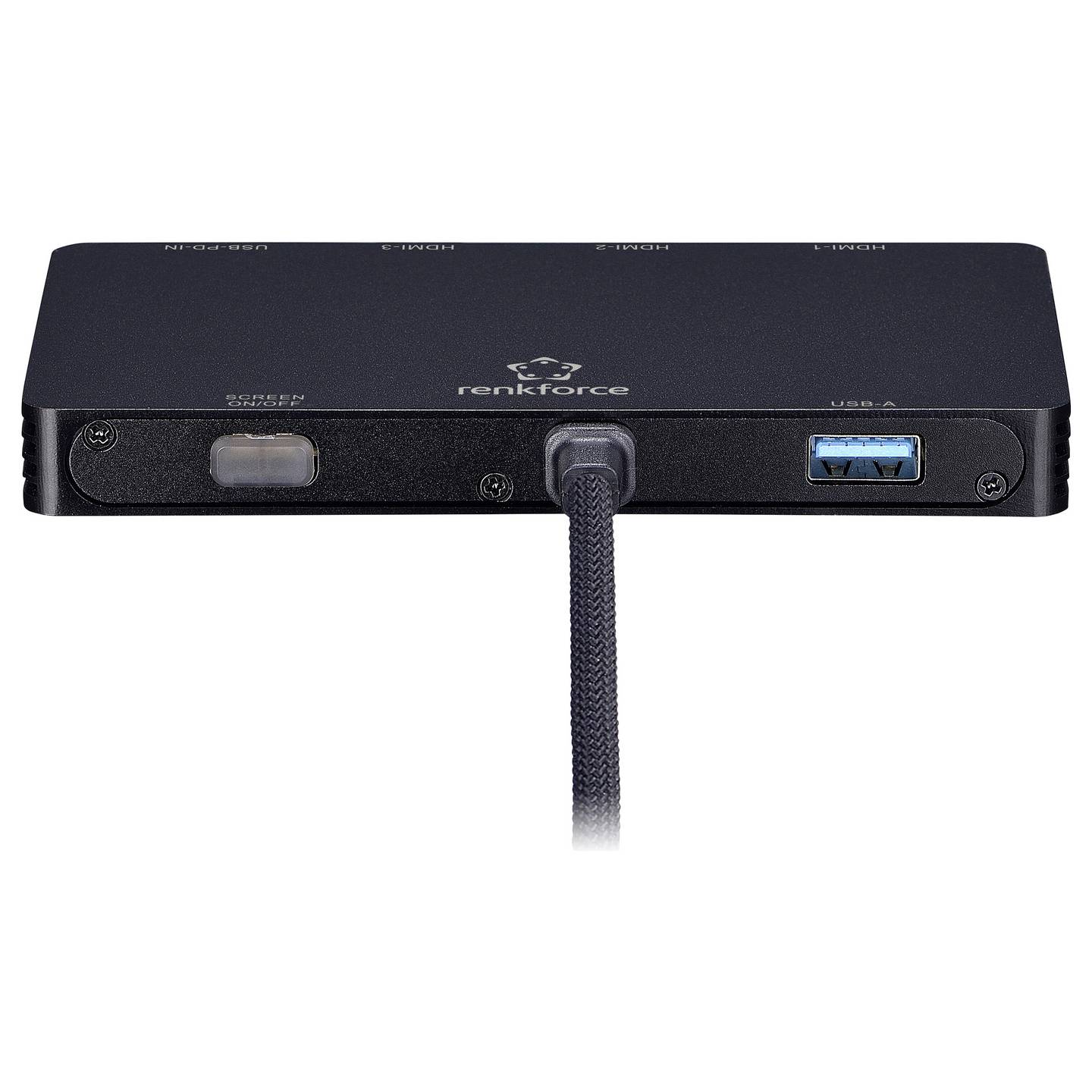Renkforce USB-C Dockingstation RF-USBHA-550 HDMI 3-fach Power Delivery schwarz - 4064161476391