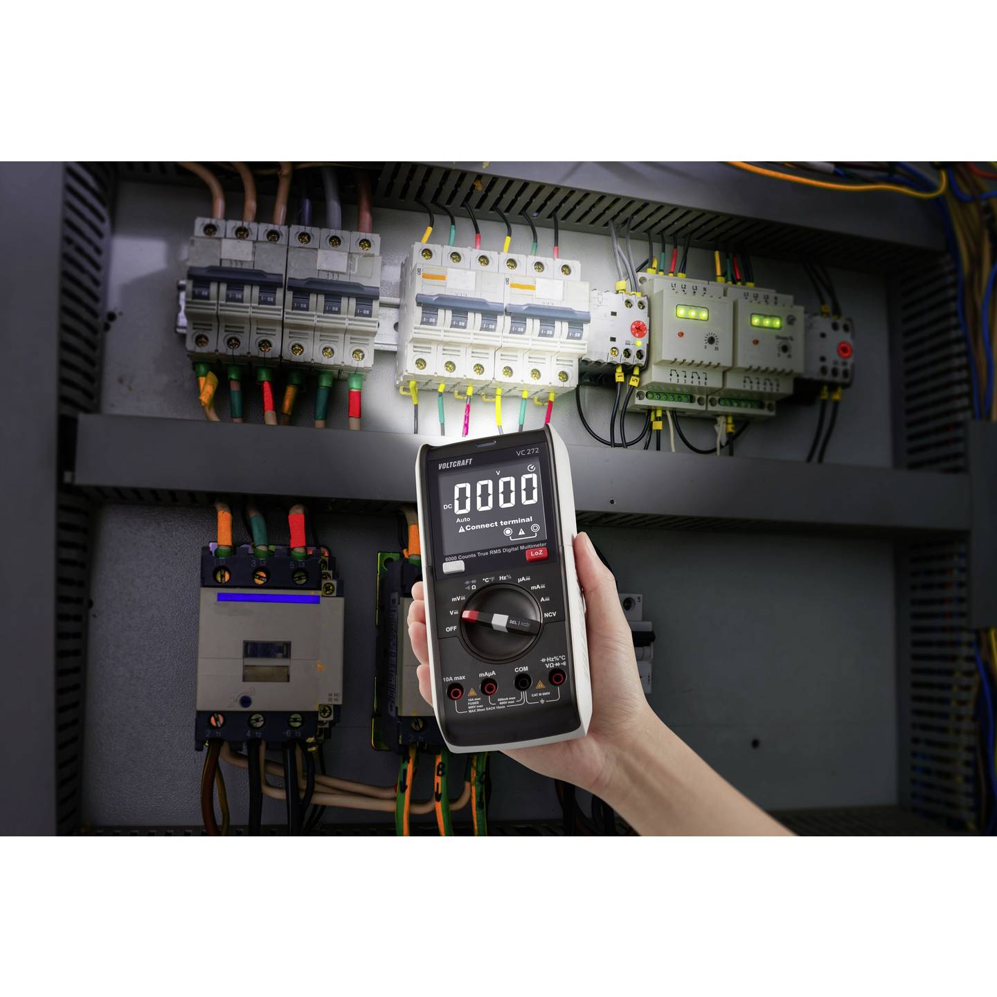 VOLTCRAFT Hand-Multimeter Multimeter digital CAT III 600 V Anzeige Counts: 6000 - 4064161218038