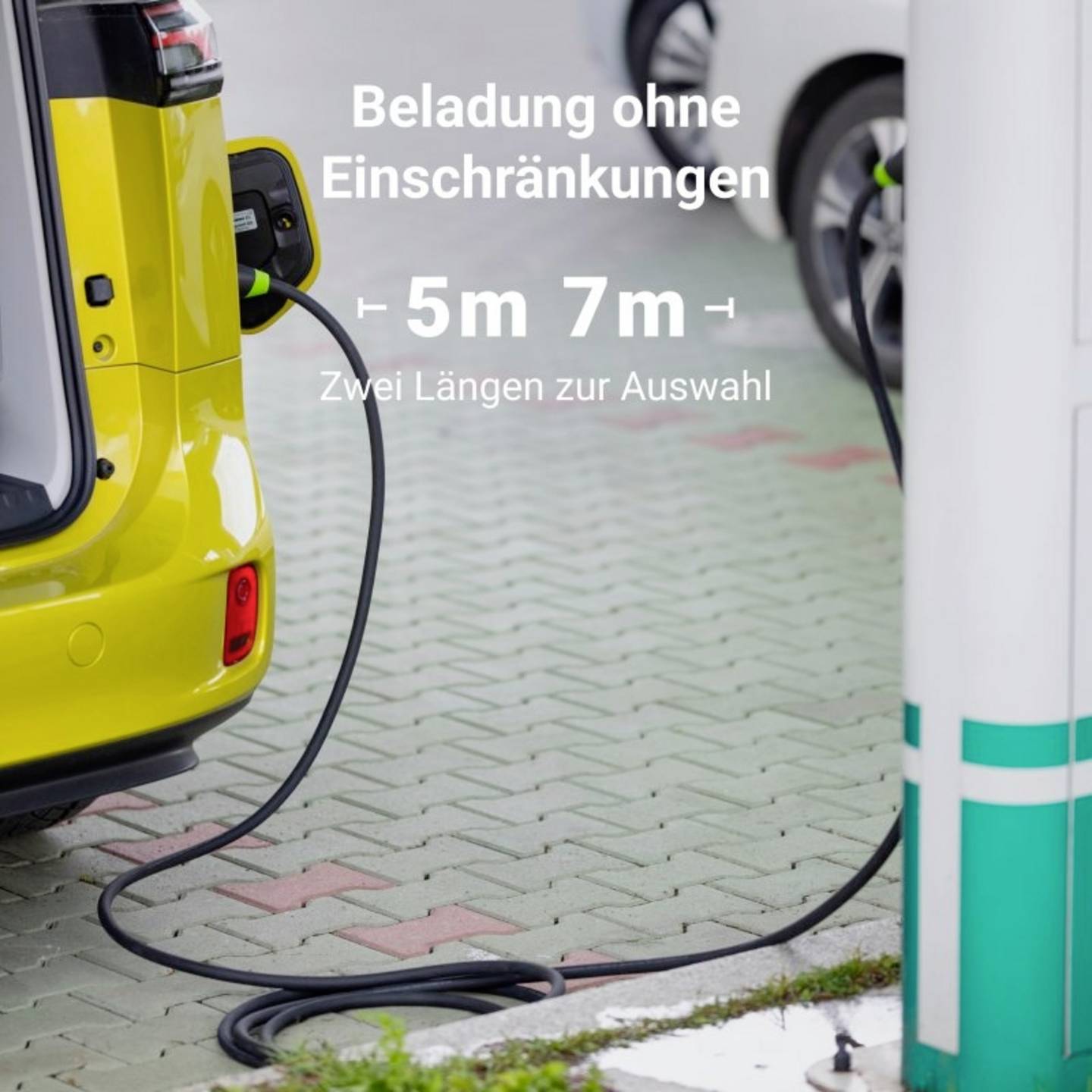 Green Cell eMobility Ladekabel GC Snap Typ 2 5m wasserdicht 16A IP54 11kW - 5904326370357