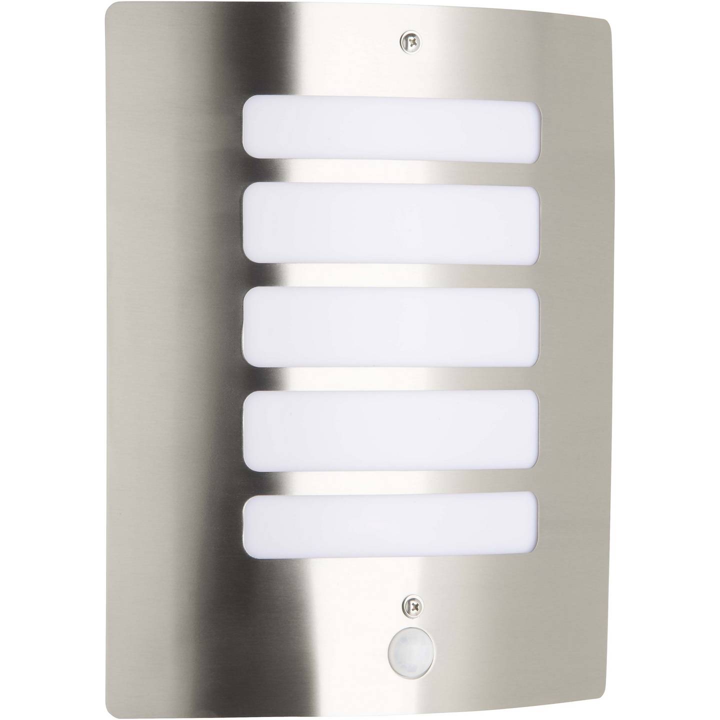 Brilliant Außenwandleuchte Wandlampe Bewegungsmelder Edelstahl Diffusor E27 60W - 4004353078521