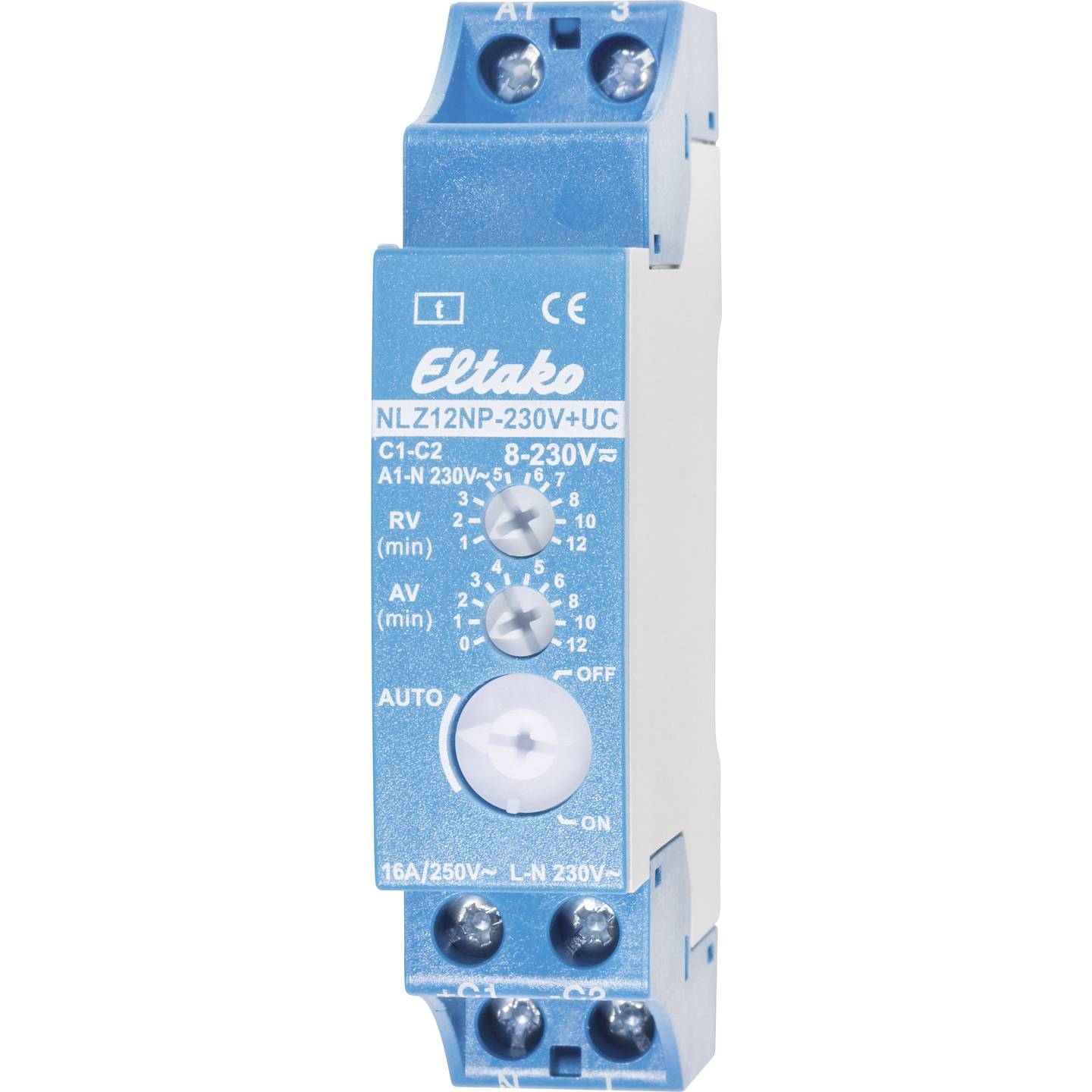 Eltako NLZ12NP-230V+UC Nachlaufschalter Hutschiene 250 V/AC 1 Schließer Schalter - 4010312602911
