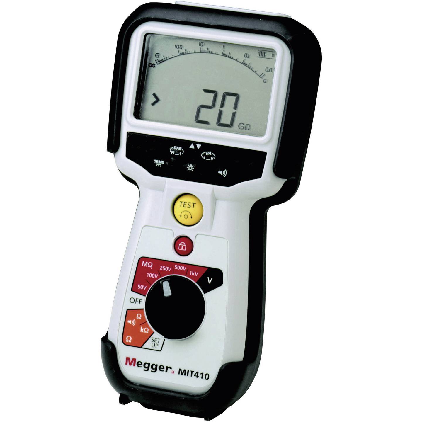 Megger Isolationsmessgerät MIT410/2 100 GΩ 50-1000V Bluetooth IP54 220x92x50mm - 5036175230480