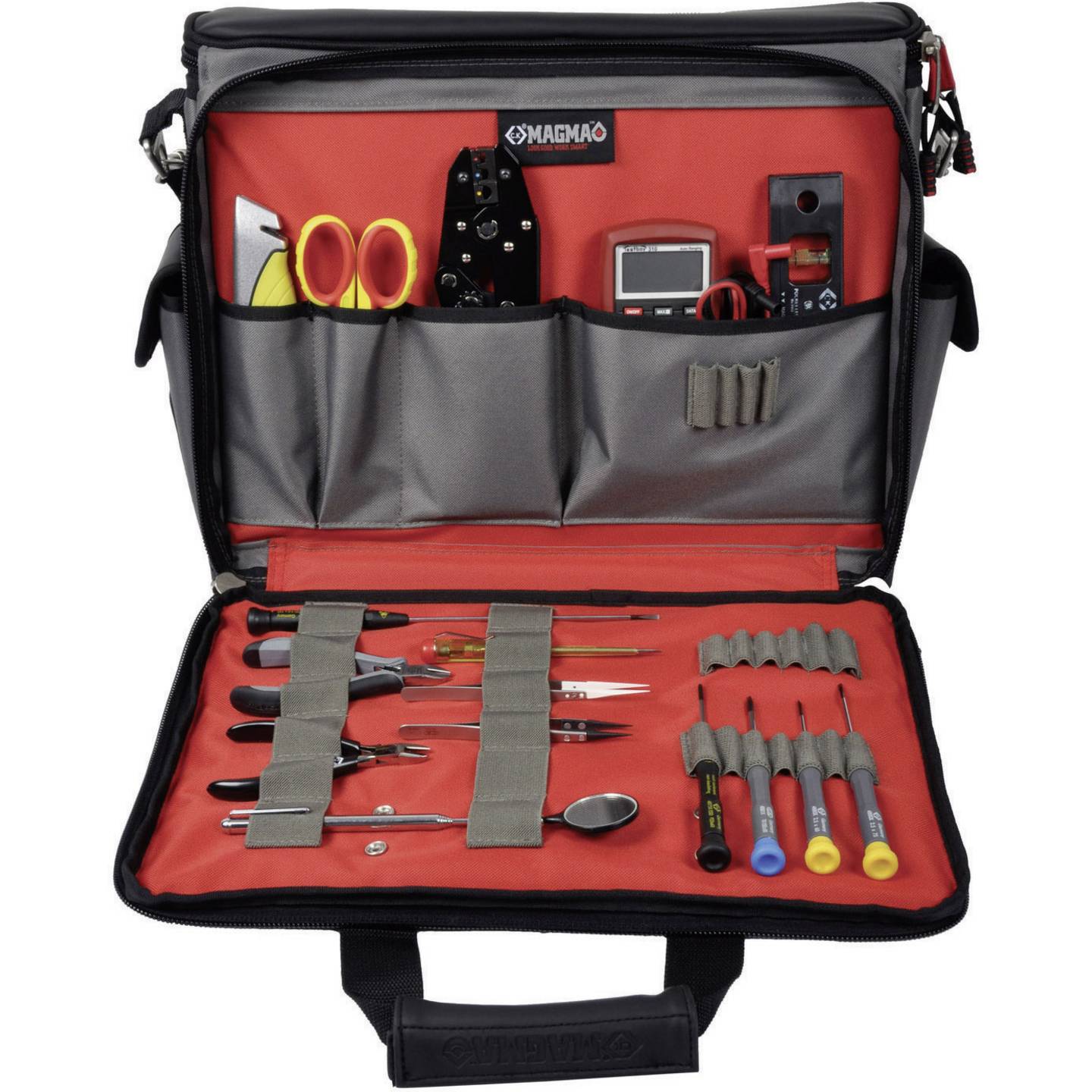 C.K Werkzeugtasche unbestückt Techniker Tasche Polyester schwarz 210x460x330mm - 5013969962659