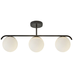 B-Ware Nordlux Deckenlampe Grant Deckenlampe Lampe Leuchte Licht Schwarz Opalglas Deko