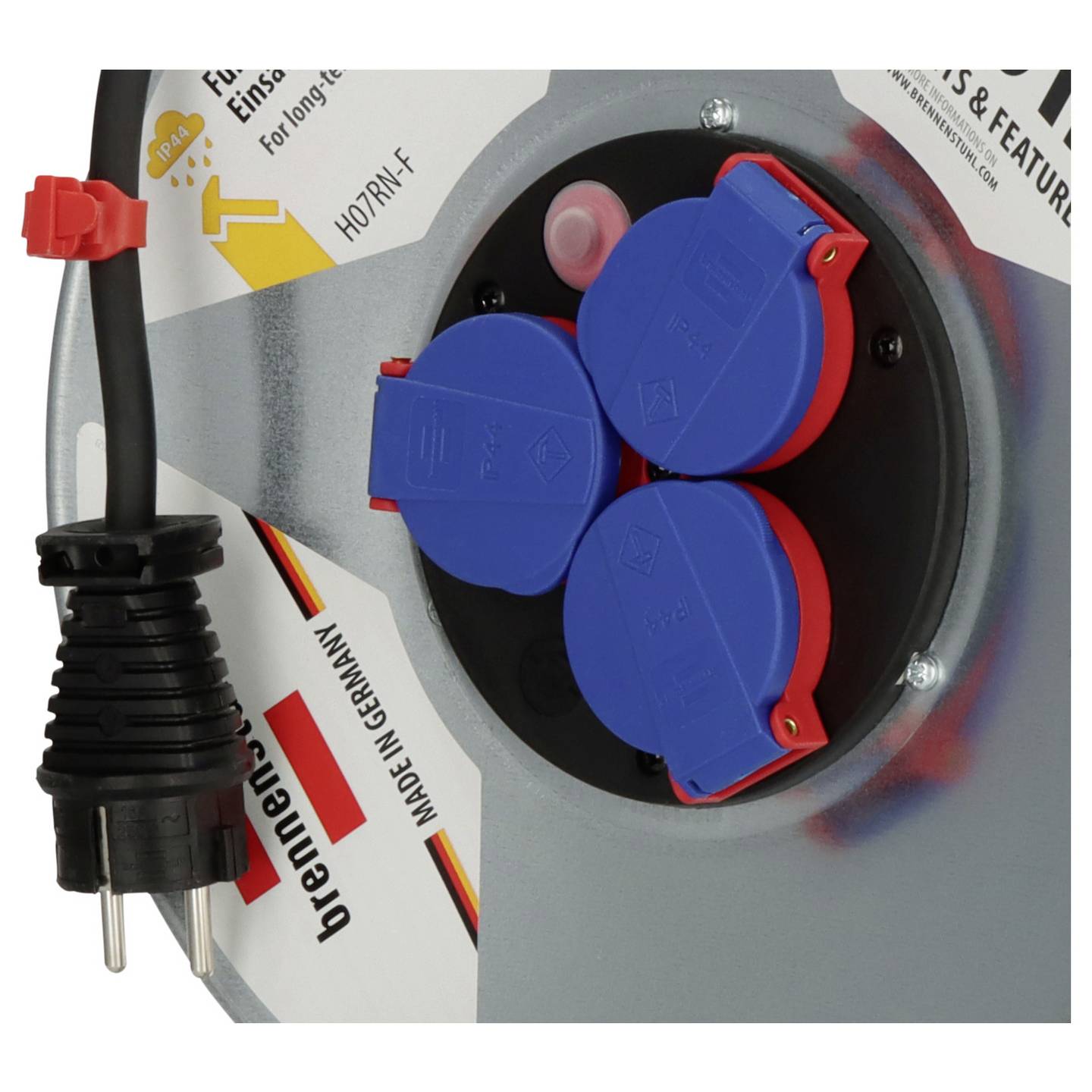 Brennenstuhl Kabeltrommel Kabelaufroller 40m Schutzkontakt-Stecker - 4007123021598