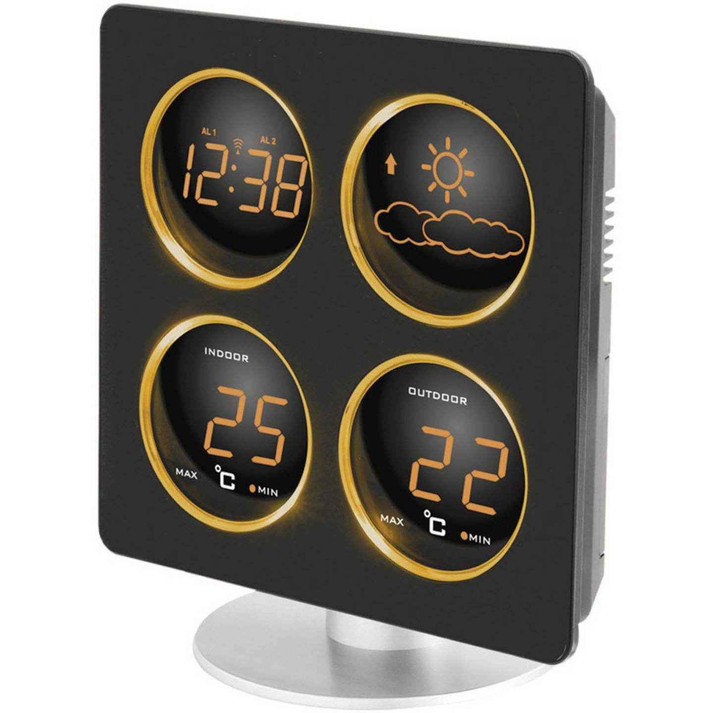 Techno Line Wetterstation Funk WS 6830 digital Temperatur Hygrometer schwarz 1 - 4029665068305