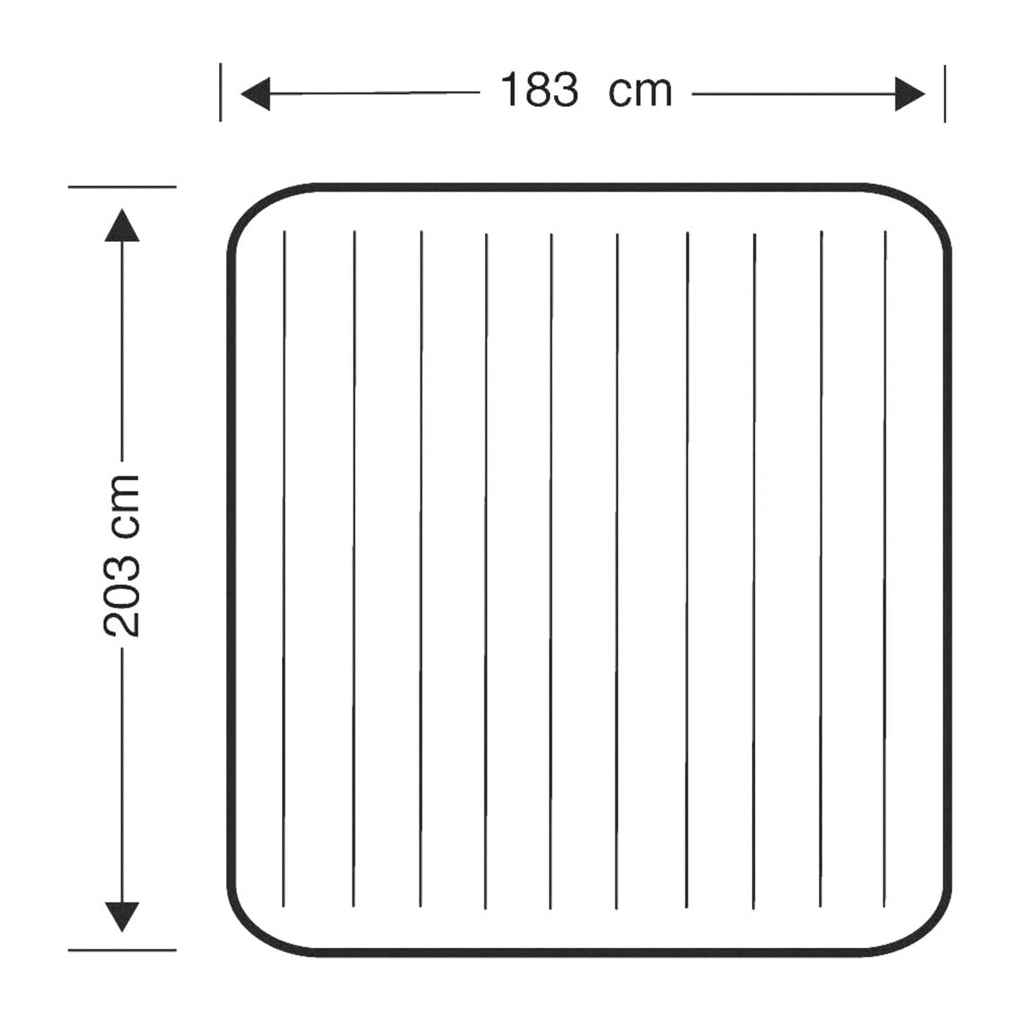 Intex Luftbett DuraBeam Classic King 203x183cm Gästebett Camping Luftmatratze - 6941057412429