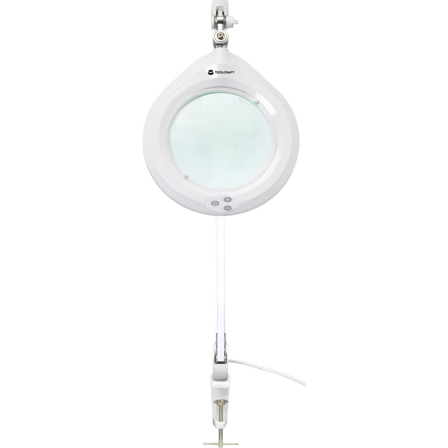 Toolcraft LED Lupenleuchte 1.75x 1160lm dimmbar Klemme 17.8cm 1200mm Höhe - 4064161194813