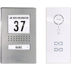 B-Ware m-e modern-electronics Türsprechanlage ADV 111 WW Edelstahl Komplett-Set 1 Haus