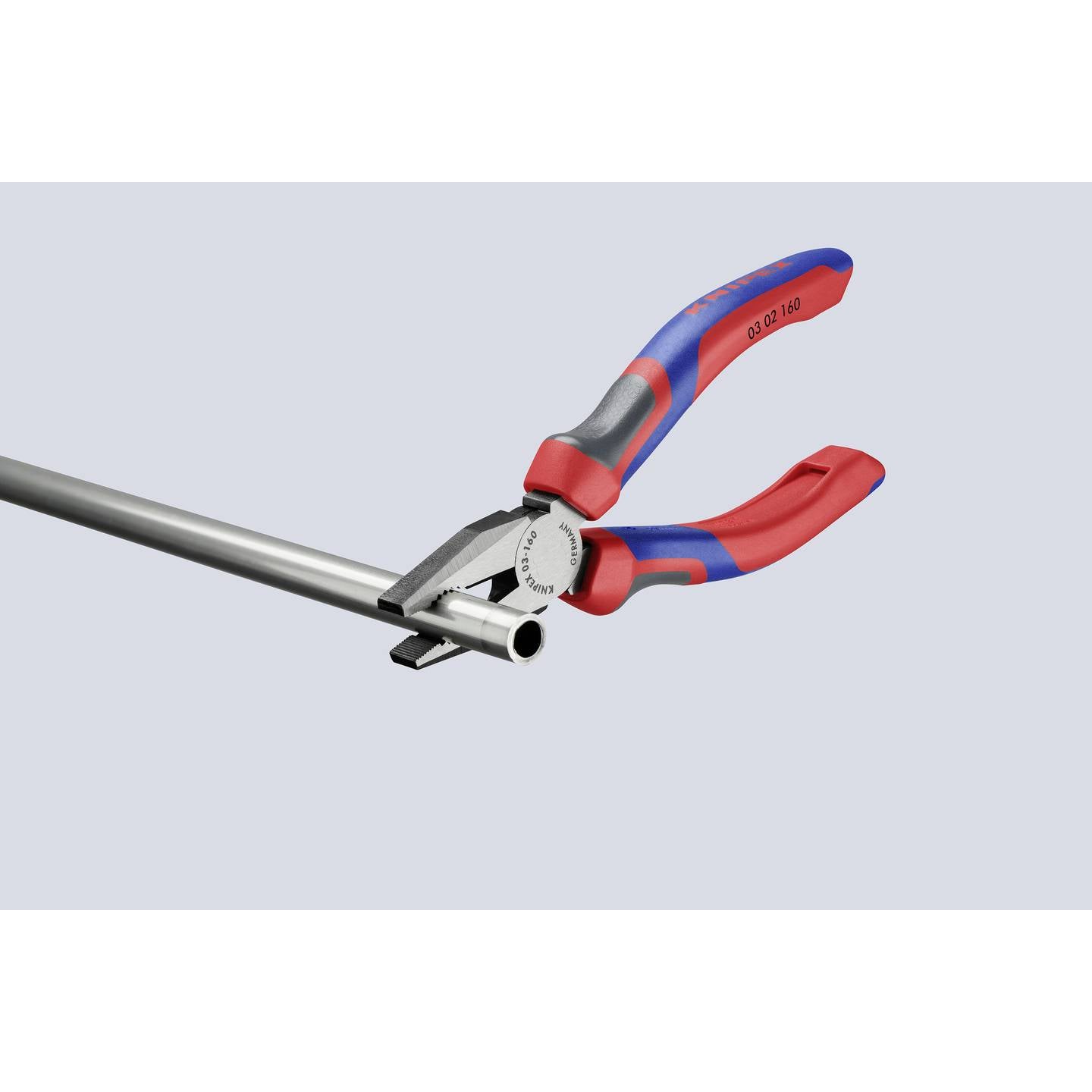 KNIPEX Kombizange Flachrundzange Werkstatt Werkzeugstahl Comfortgriff 160 mm - 4003773023203