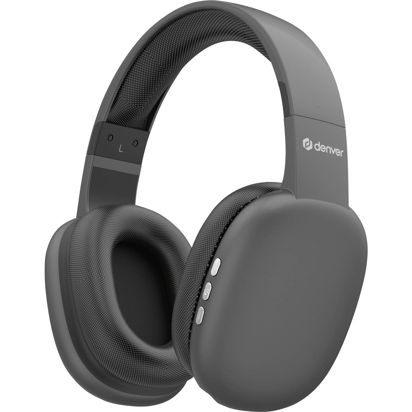 Denver Over Ear Kopfhörer Headset Bluetooth Kabellos Stereo Schwarz Mikrofon - 5706751066085
