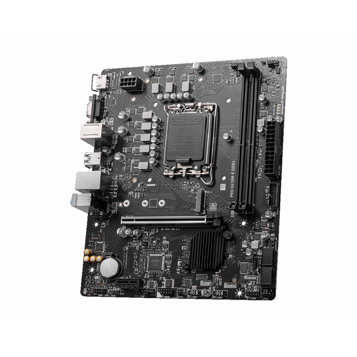 MSI PRO H610M-E Mainboard mATX Intel H610 DDR4 3200MHz 4xSATA HDMI 7.1 Sound - 4711377002660
