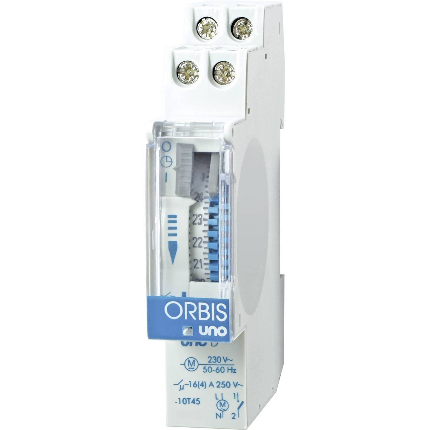 ORBIS Zeitschalttechnik Hutschienen-Zeitschaltuhr UNO D 230 V/AC analog 1 Kanal - 8426709001896