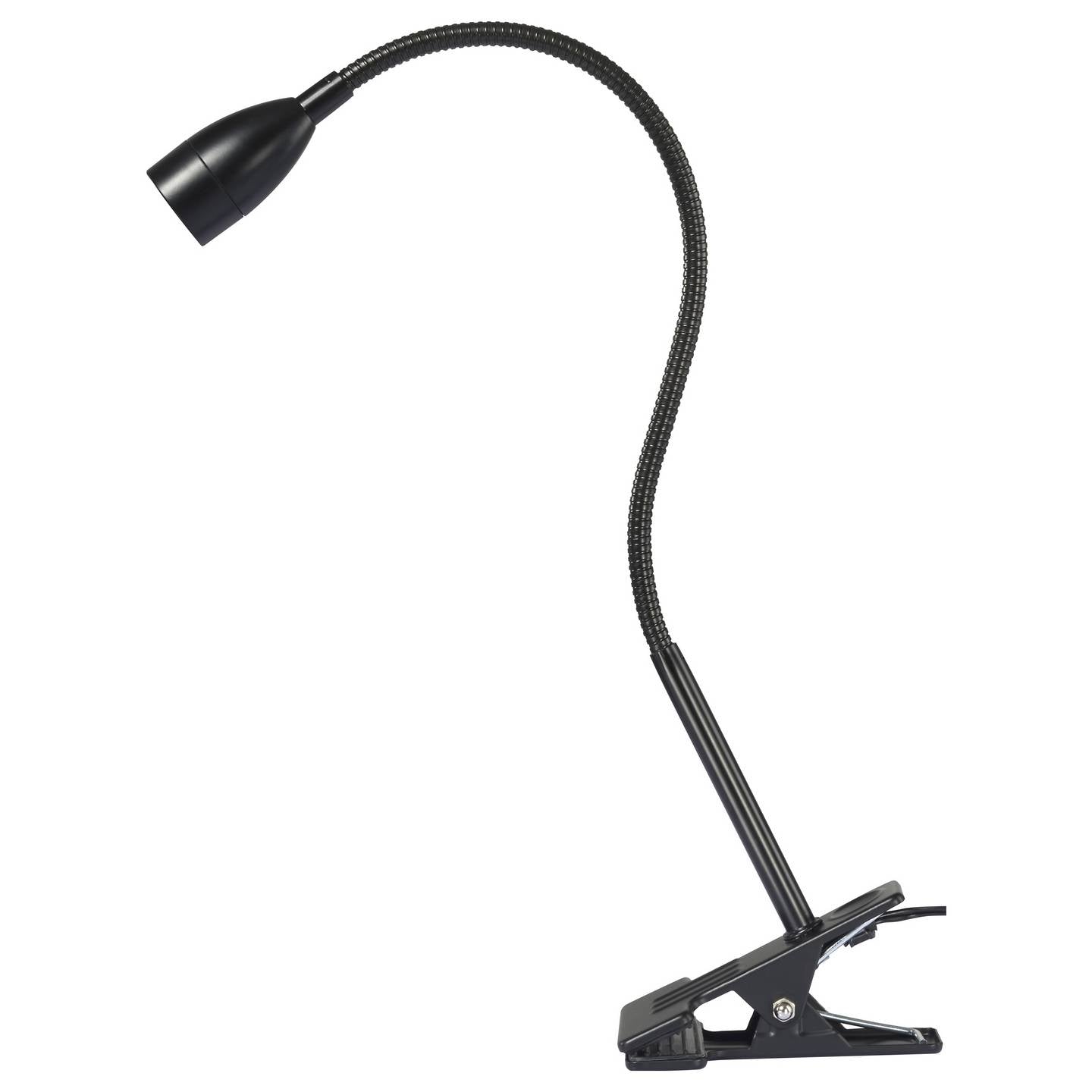 Sygonix Tischlampe LED Schwanenhals SY-6737554 Lampe flexibel schwarz 350mm - 4064161408514