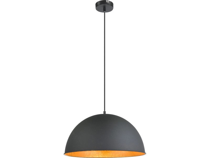 Globo Pendelleuchte Hängeleuchte LENN LED Lampe Leuchte schwarz goldfarben E27 - 9007371351145