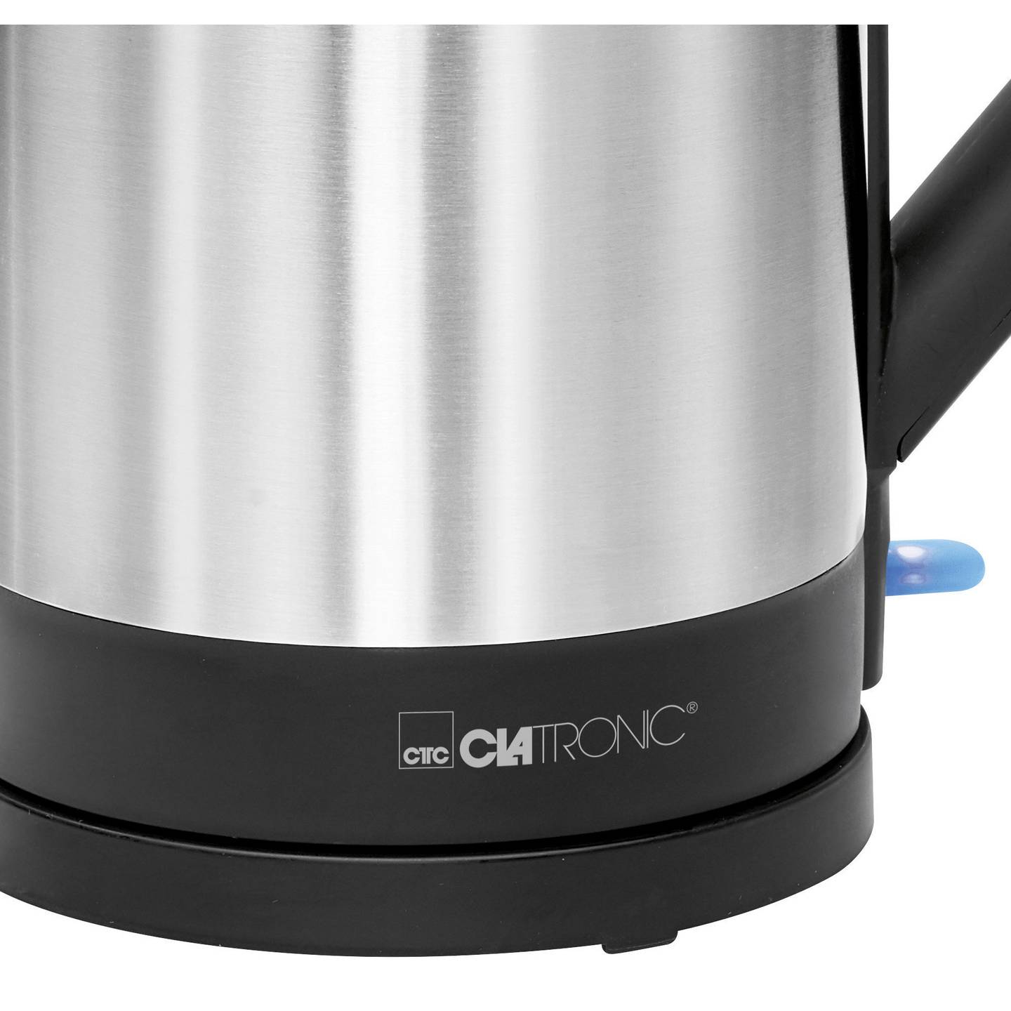 Clatronic WKS 3692 Wasserkocher 1,5 L 2200 W Schwarz Edelstahl - 4006160638332