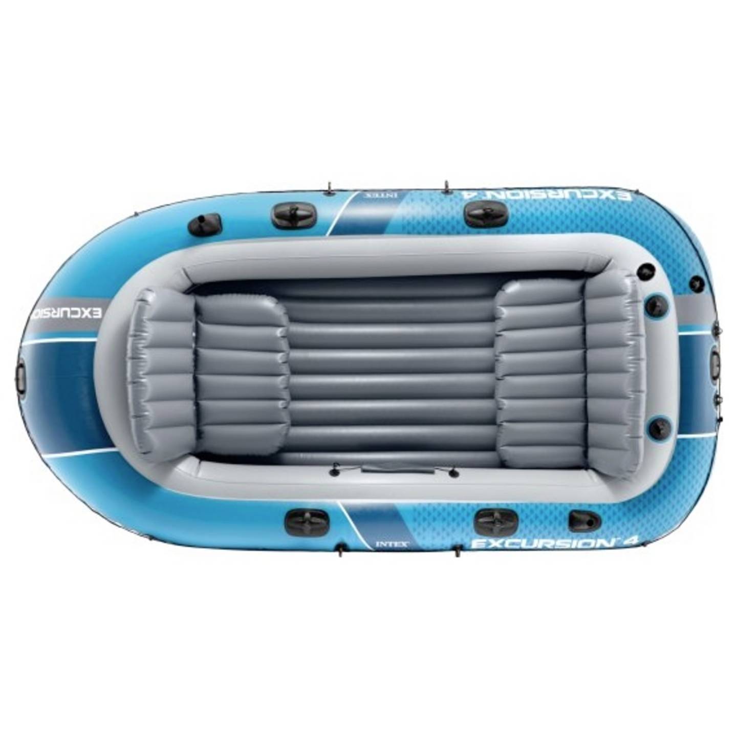 Intex Excursion 4 Bootset Sportboot 4 Personen 500kg Aluminium Paddel 315x165cm - 6941057430621