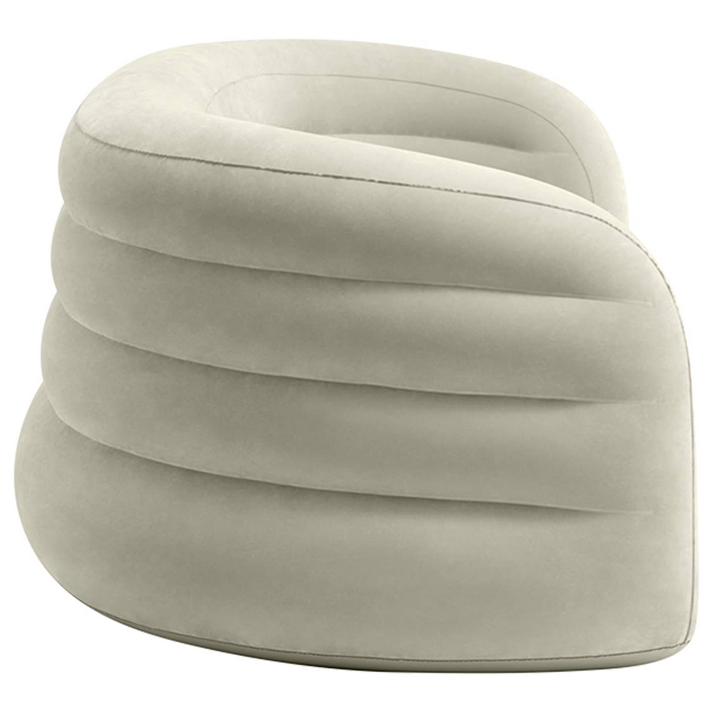 Intex Sofa Couch Sitzmöbel Polstersofa Wohnlandschaft Relaxsofa grau 3-Sitzer - 6941057430676