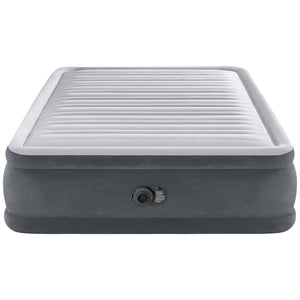 B-Ware Intex Luftbett Queen Comfort-Plush 203x152cm grau Luftmatratze mit Elektropumpe