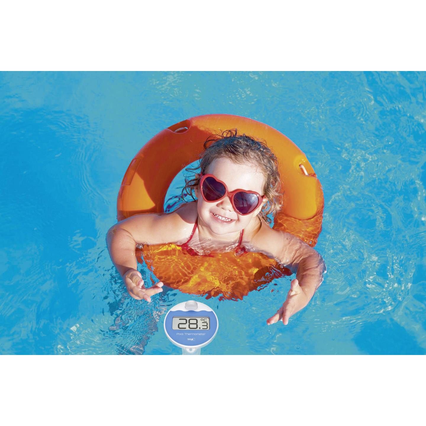 TFA Dostmann Marbella Poolthermometer Thermometer Temperaturfühler Pool Schwarz - 4009816033420