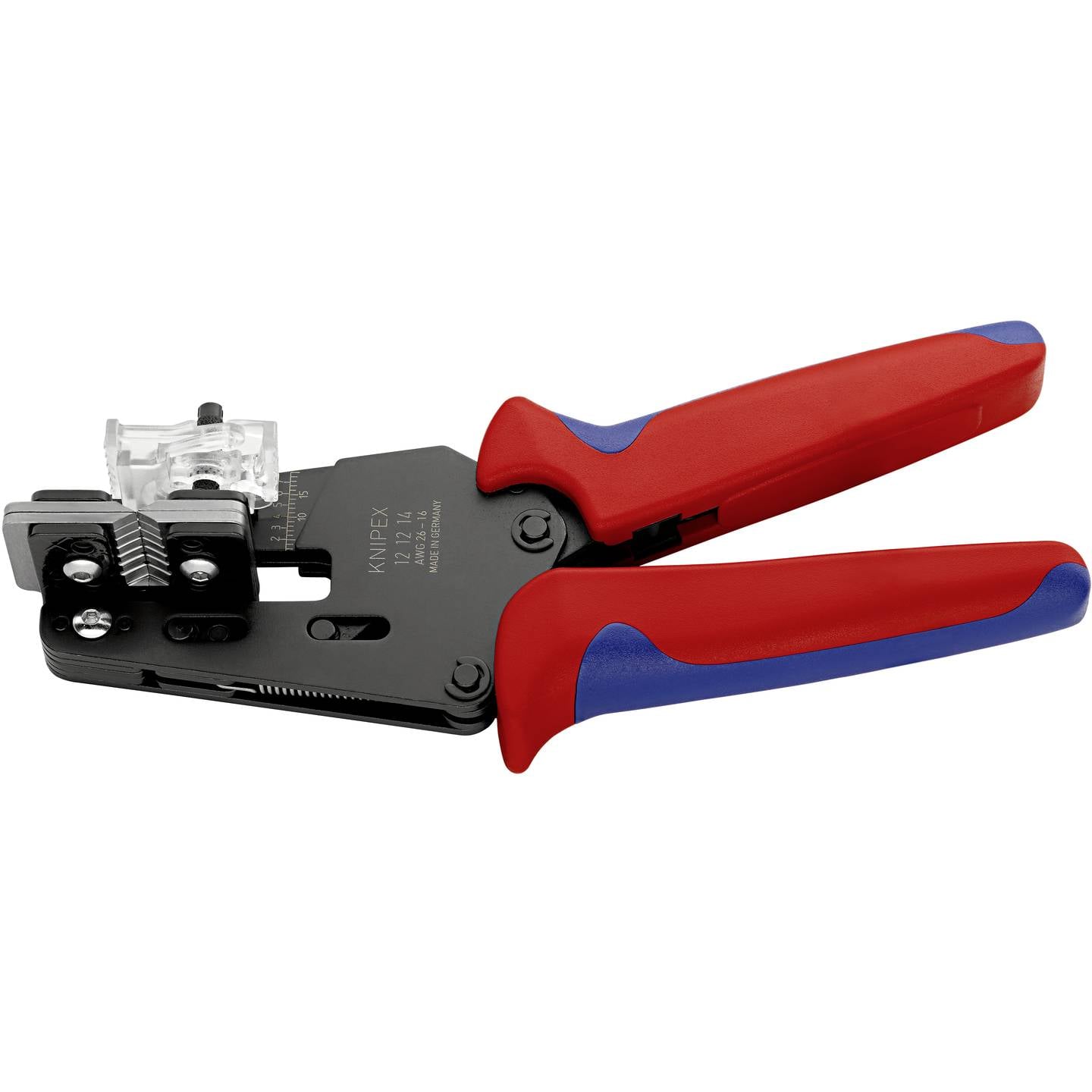 Knipex Abmantelzange 12 12 14 Zange Werkzeugstahl 16 bis 26 AWG brüniert 195mm - 4003773077541
