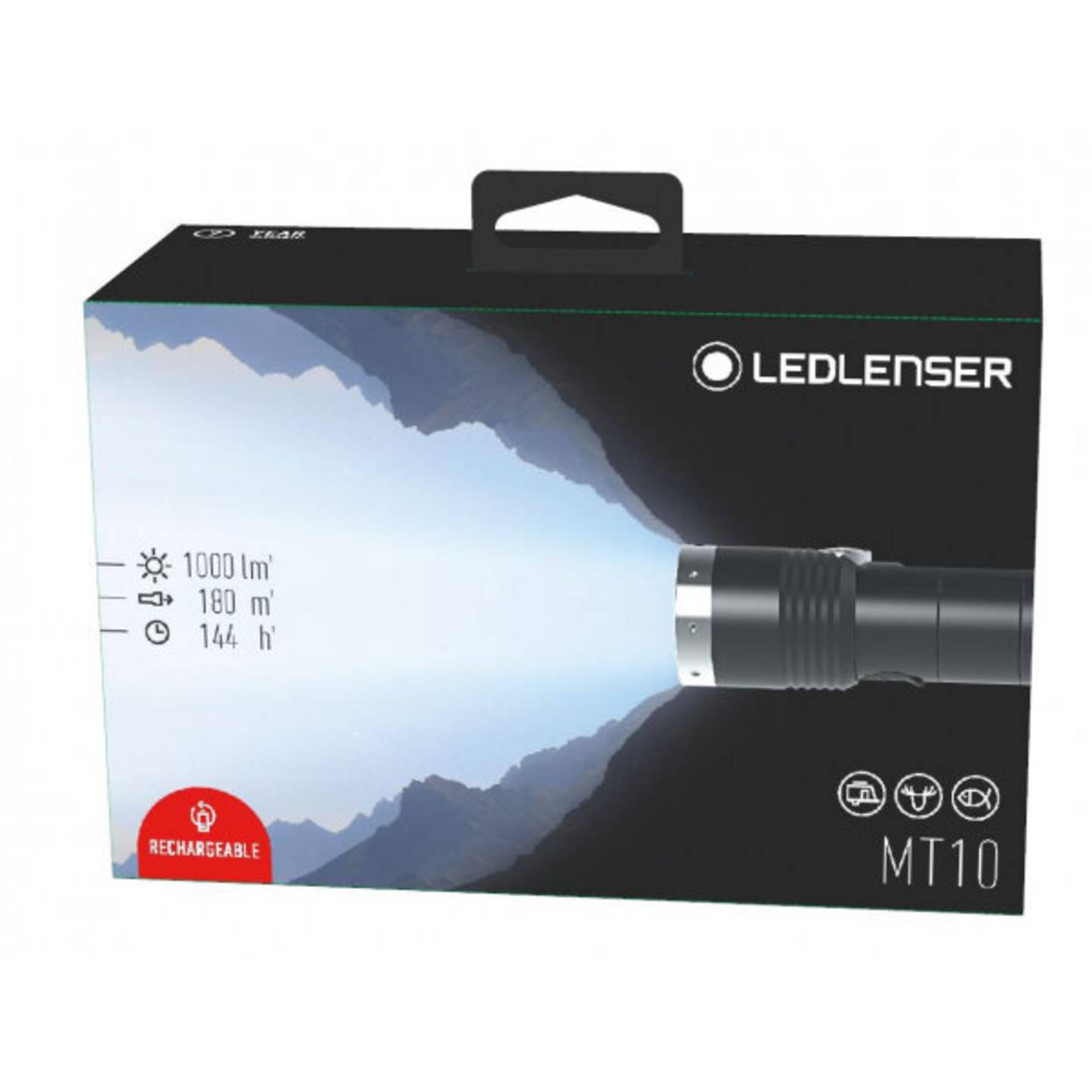 Ledlenser Taschenlampe Lampe MT10 Box Akku Schwarz Outdoor Camping LED Weiß - 4058205007504