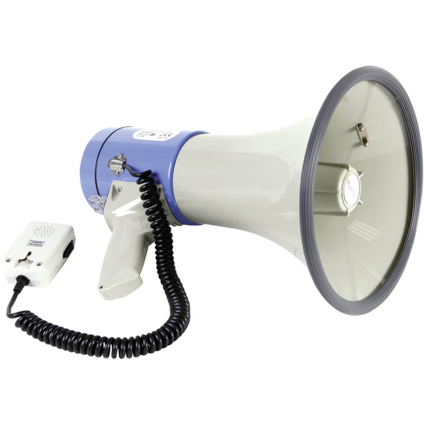 Velleman Megaphon 25W mit Sirene abnehmbares Mikrofon Lautstärkenregelung 230mm - 5410329411381