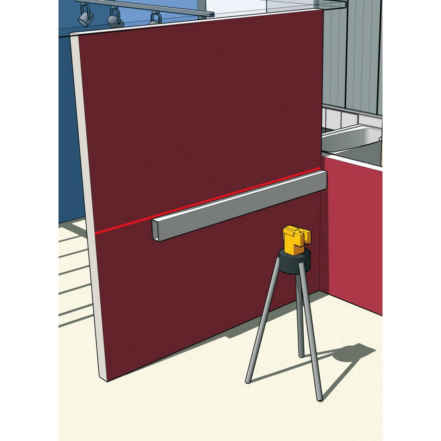 Kreuzlinienlaser LAX 50 2-pcs inkl Stativ 10m Reichweite Nivelliergenauigkeit - 4005069167899
