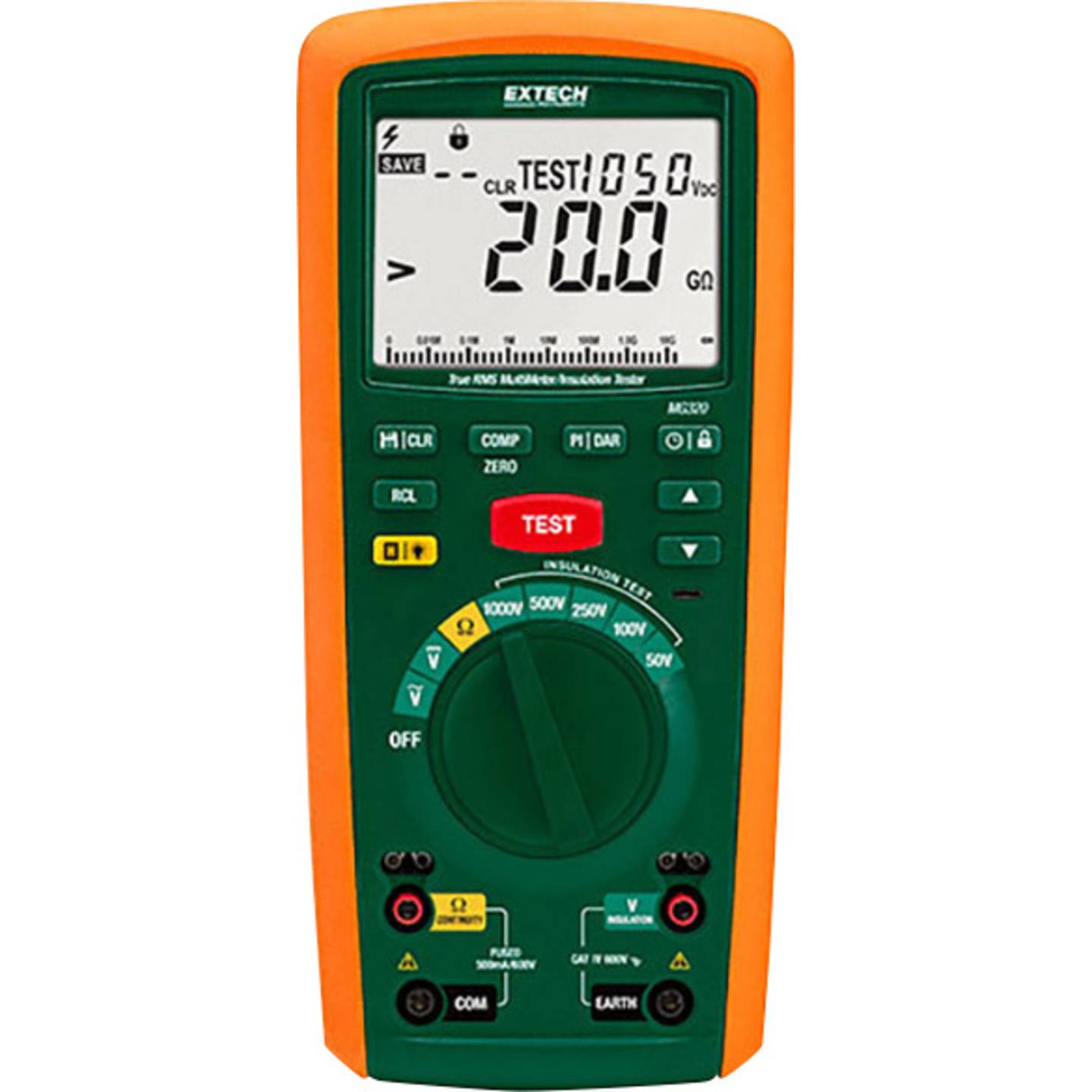 Extech MG320 Isolationsmessgerät 50-1000 V 20 MΩ digital - 0793950383223