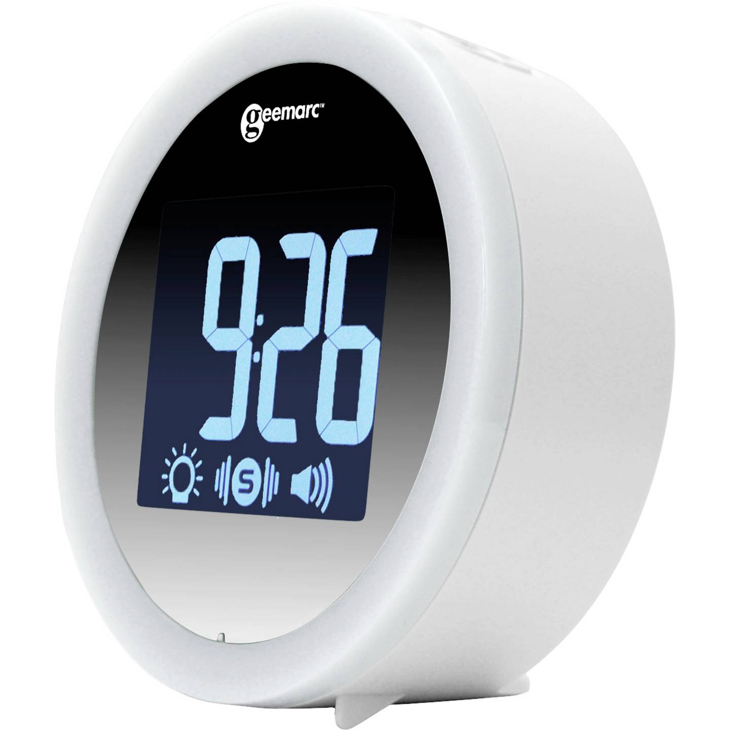 Geemarc JWNS-Star_WH_VDE Quarz Wecker Weiß Mit Vibrationskissen LED - 3521350009040