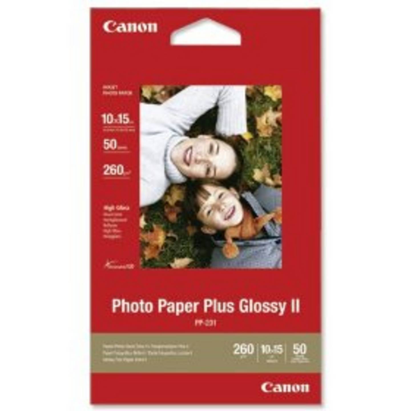 Canon Fotopapier Plus Glossy II PP-201 20 Blatt Fotopapier für Drucker A4 - 4960999978215