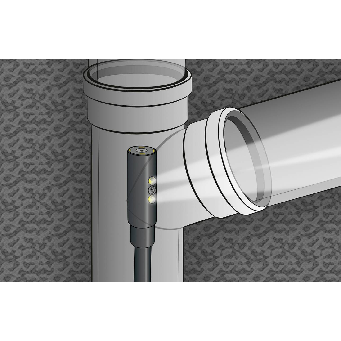 Laserliner Kameraeinheit Kamera DuoView Videoflex G3 G4 Endoskop Sonde LED - 4021563707447