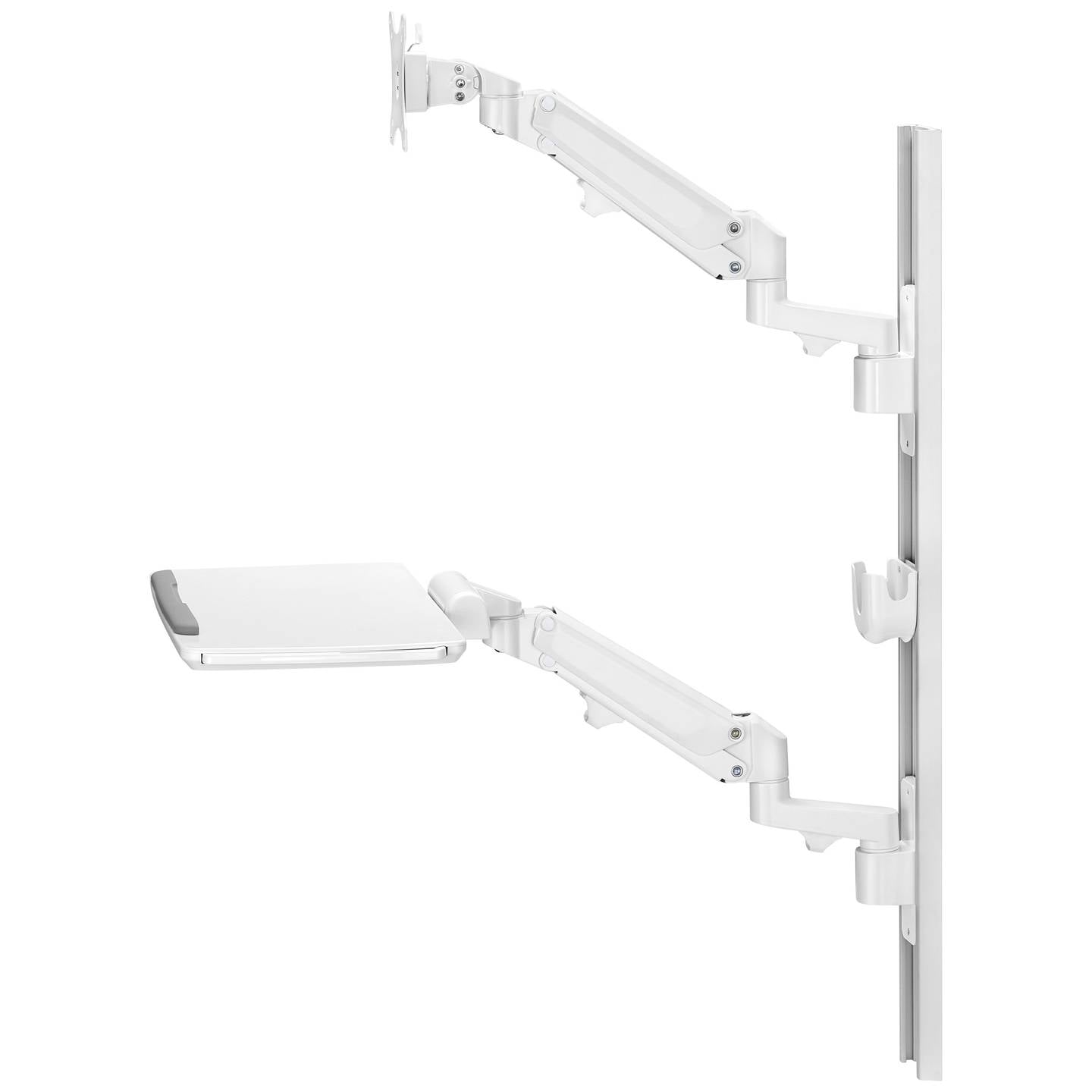 SpeaKa Professional Monitor-Wandhalterung höhenverstellbar mit Tastaturablage - 4064161306056