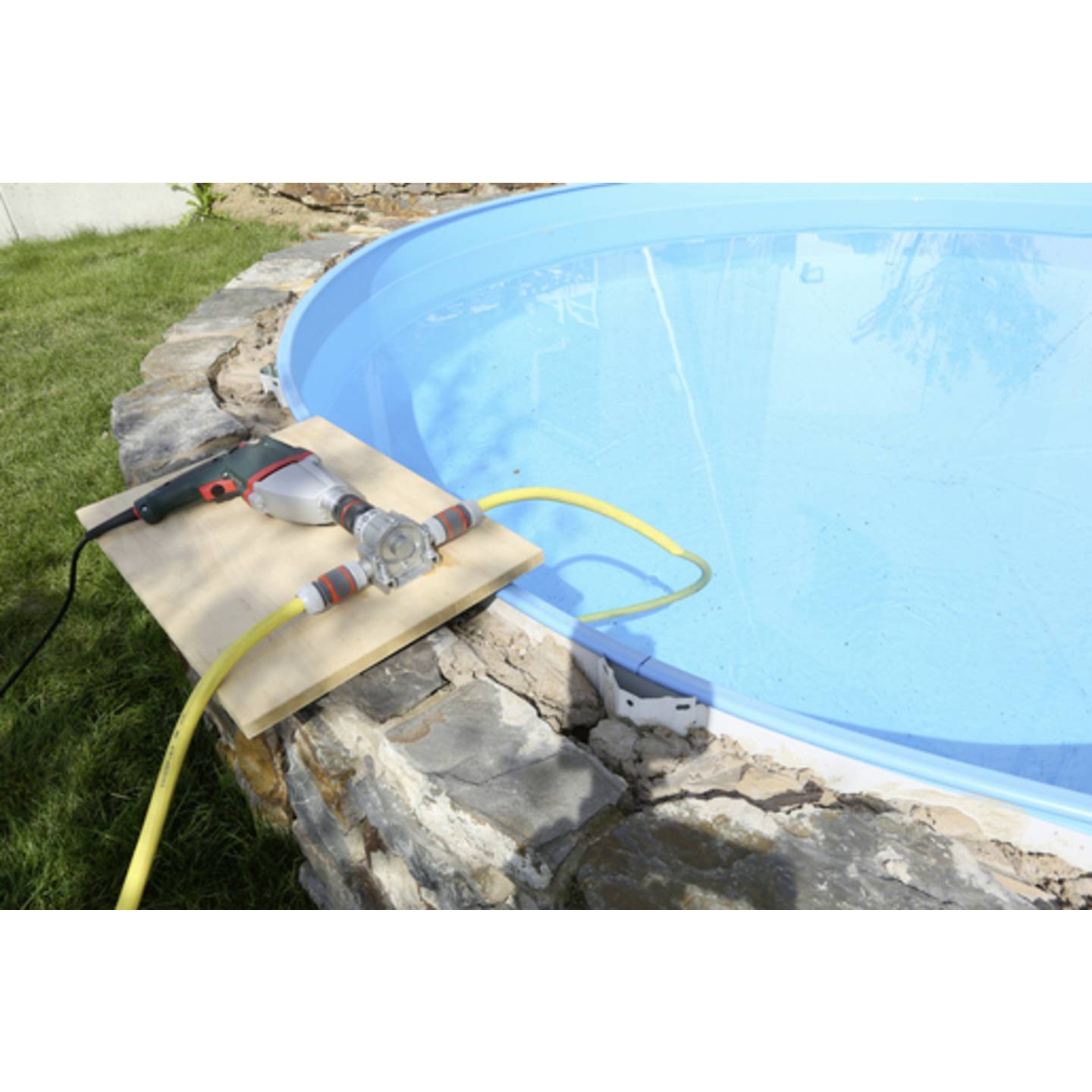 Wolfcraft Bohrmaschinenpumpe selbstansaugend 3000l/h 2800U/min robust - 4006885220003