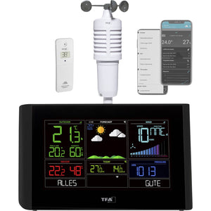 B-Ware TFA Dostmann WLAN-Wetterstation VIEW BREEZE 7 Tage Vorhersage max 50 Sensoren