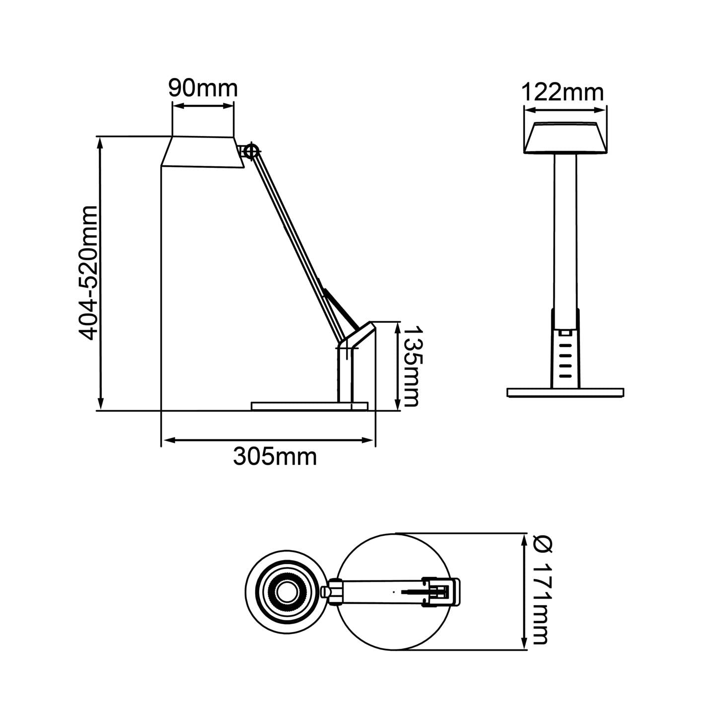 Brilliant Tischlampe LED Kaila G93126/05 dimmbar warmweiß bis tageslichtweiß - 4004353394348