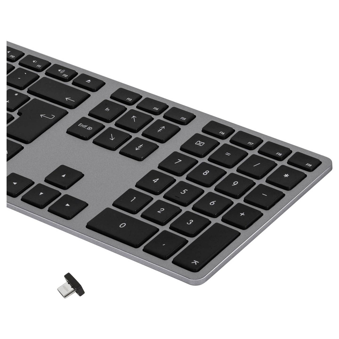 Matias FK418DCB-DE WL Aluminium Tastatur QWERTZ Space Grau für Mac - 0833742007651