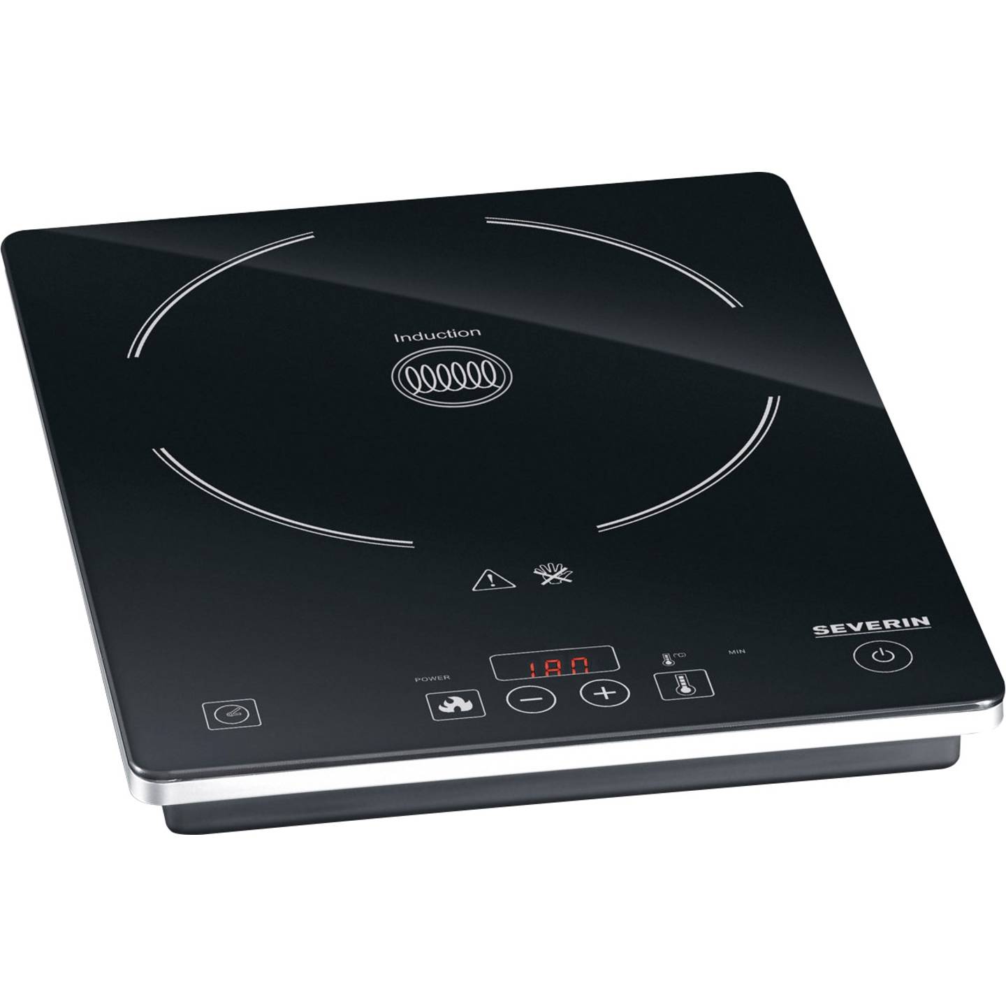 Severin Induktionsplatte Kochfeld 2000W Topferkennung Energieeffizient Schwarz - 4008146015953