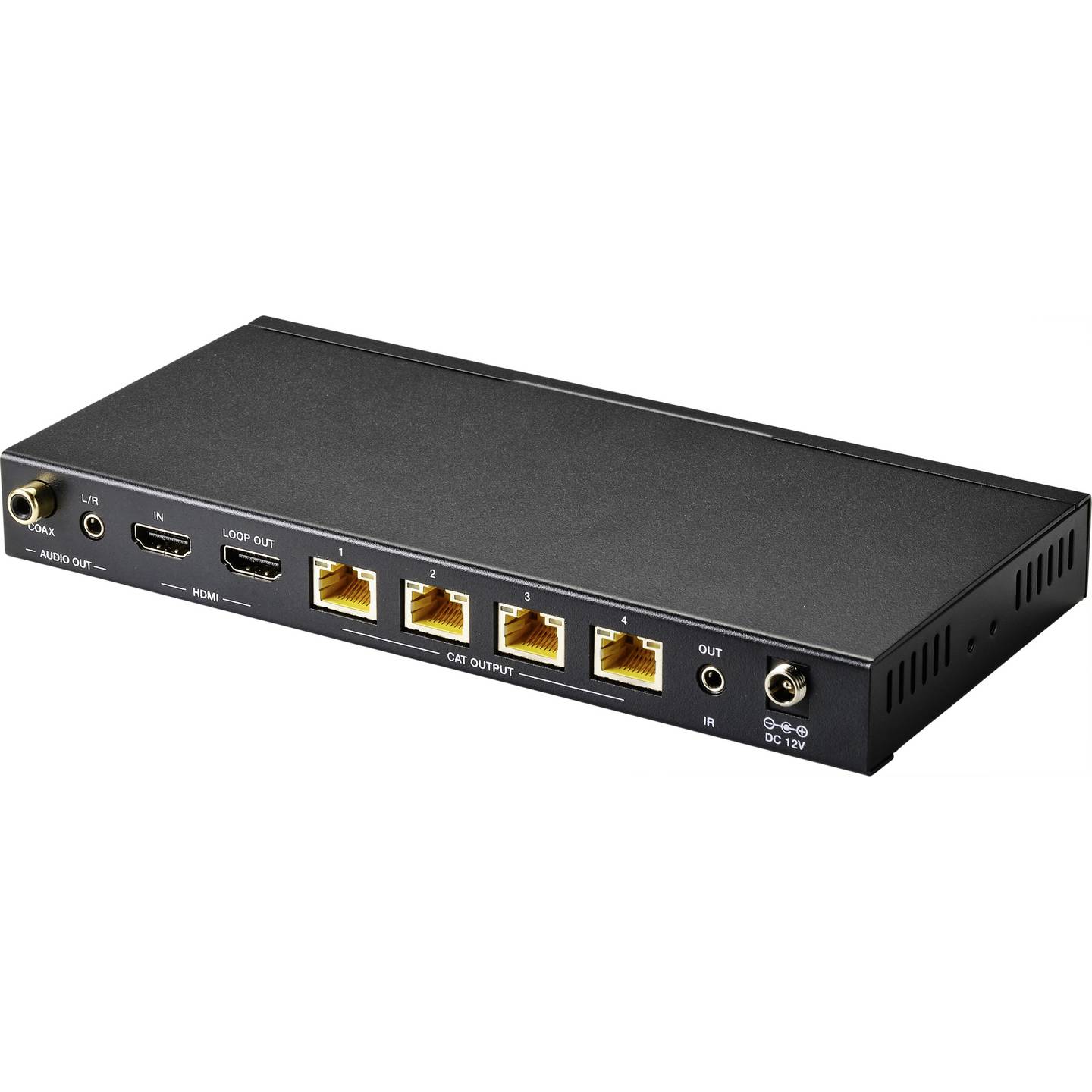 SpeaKa HDMI Extender Set mit 1 Sender und 4 Empfängern, 50 m über RJ45 - 4064161177144
