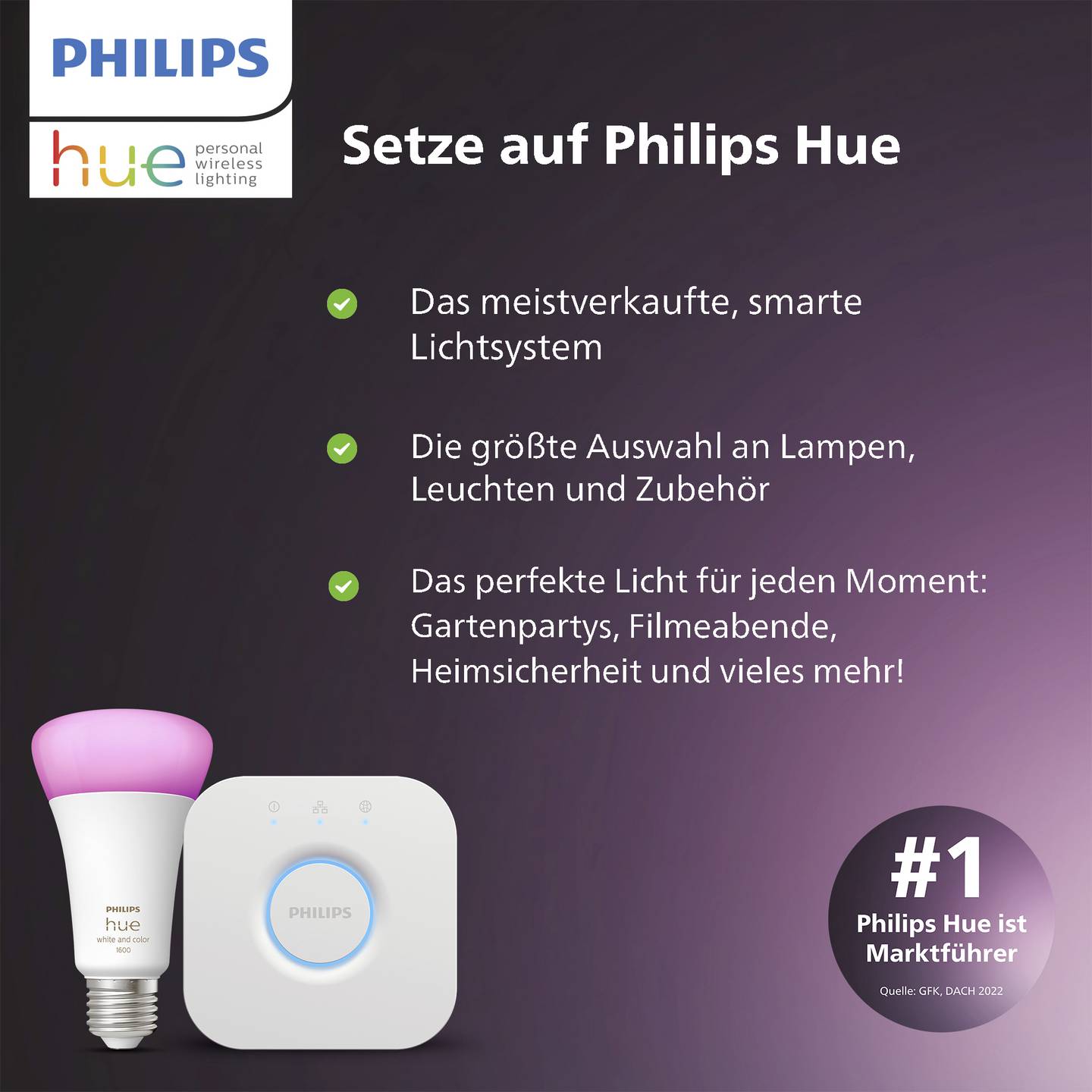 Philips Hue Bewegungsmelder Smart Sensor für Lichtsteuerung und Automatisierung - 8719514342125
