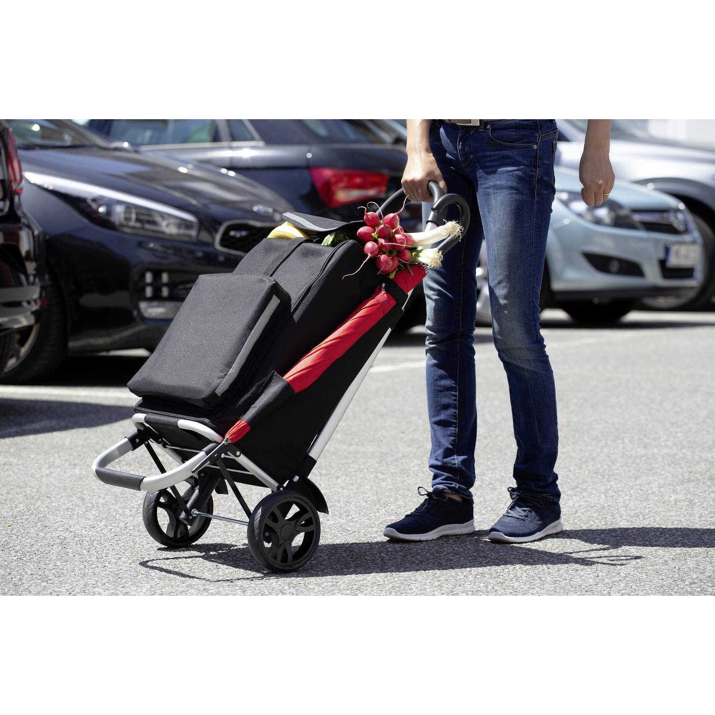 Metafranc Einkaufstrolley WU6816800 45 x 103 x 36 cm, faltbar und leicht - 4004646203968