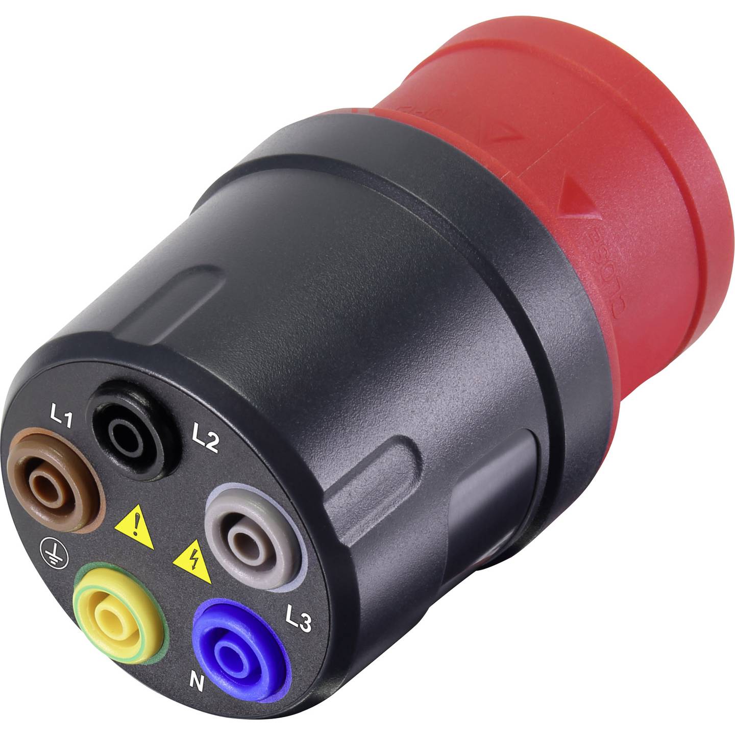 Voltcraft Messadapter VMA-3L 16 CEE-Stecker 16A 5polig Buchse 4mm dunkelgrau - 4053199543816